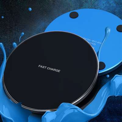 Fast Wireless Charging Pad 5W 7.5W 10W Mobile Phone Qi Fast Wireless Desktop Charger for Smart Phones