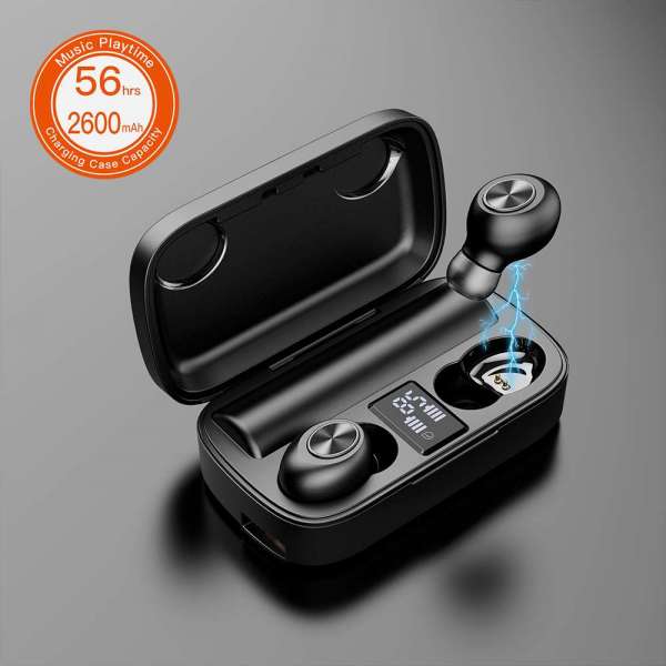 FT10 Original In Ear Wireless Stereo Headphone V5.0 TWS Earphone Earbuds with 2600mAh Power Bank Charging Case